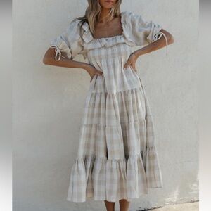 Worth Collective Checkered Dress